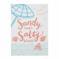 Tarifa 18 x 25 in. Sandy Toes Salty Kisses Kitchen Towel, 4PK TA3686190